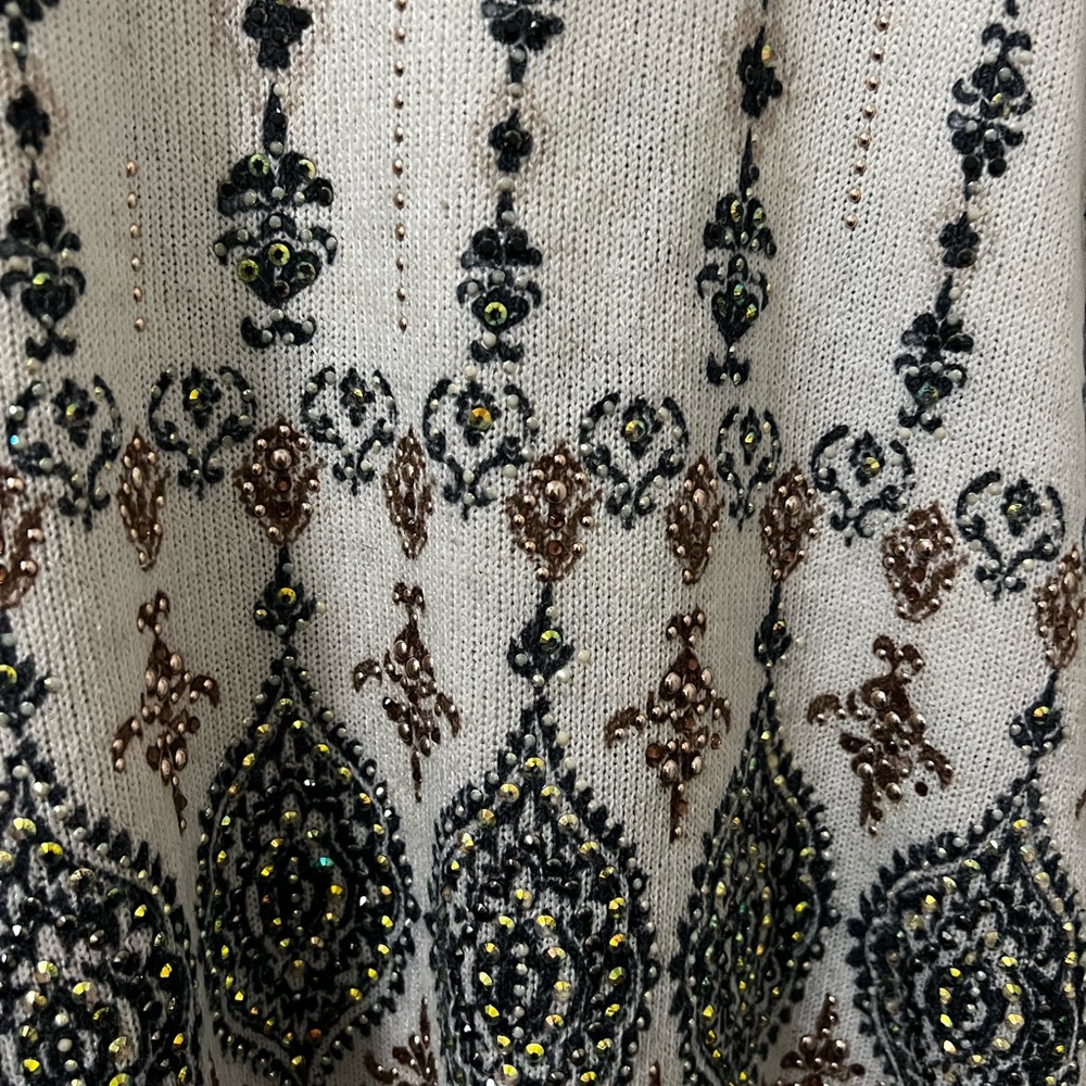 Y2K Vintage Knit Sleeveless Rhinestone Top